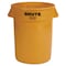 Rubbermaid Commercial 32 gal. Round Trash Can FG263200YEL - alternate 1